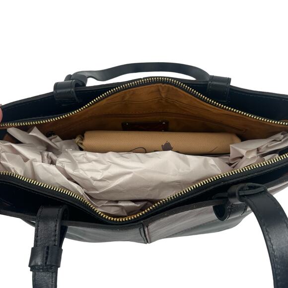 Patricia Nash Tote Bag Colorblock Braden Handbag black / brown NEW ,m - Picture 7 of 12